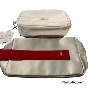 YSL BURBERRY COSMETICS BAGS Toiletries Bag Makeup Bag Two Piece Designer Set